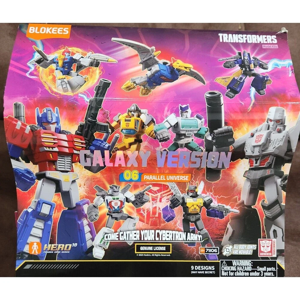 9 BLOKEES TRANSFORMERS GALAXY VERSION 06 8 Unassembled  1 Sunstreaker Assembled